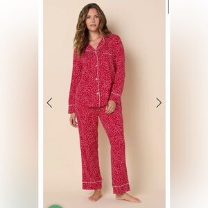 The Cat’s Pajamas Confetti Dot Pima Knit Long Sleeves Pajama